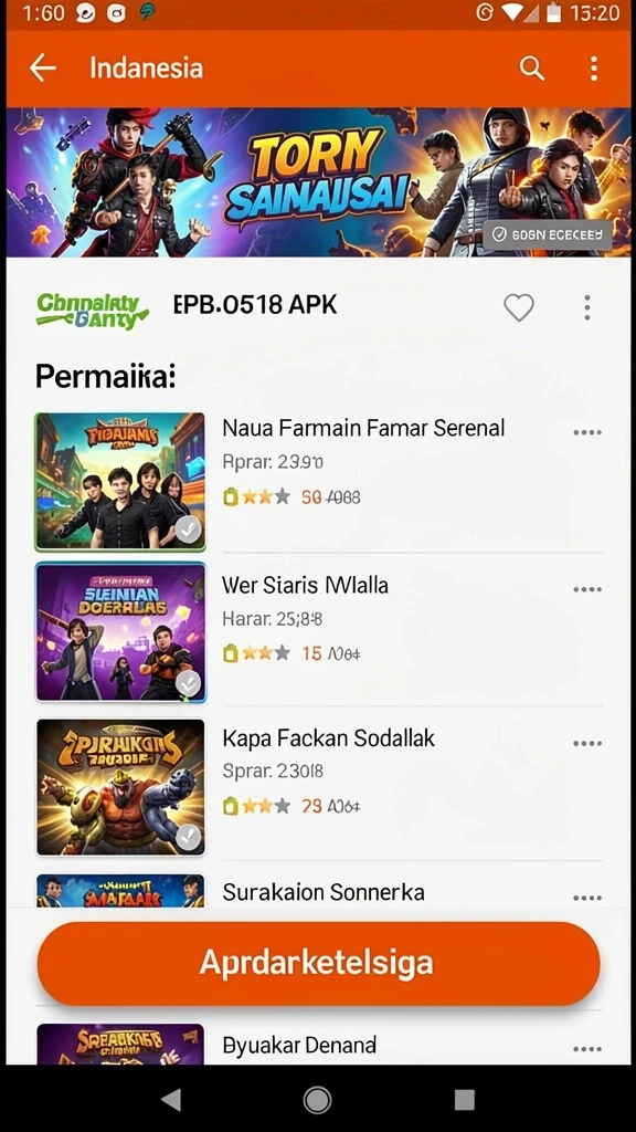 Kompetisi leaderboard yang memperlihatkan pemain teratas.