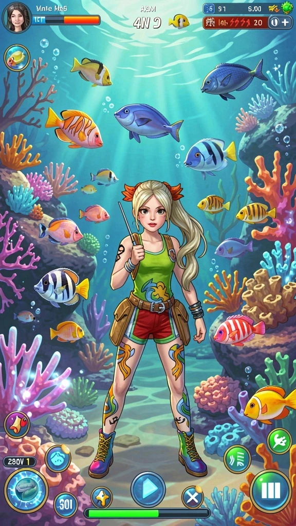 Tampilan grafis yang memukau di dalam game.