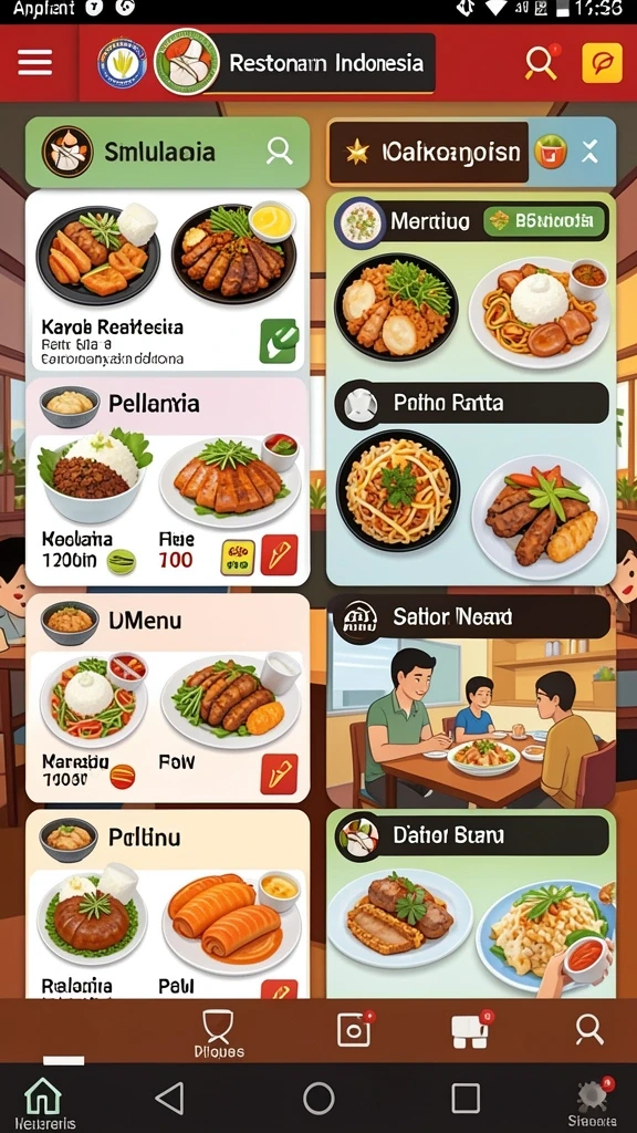 Tampilan antarmuka yang user-friendly dan menarik.