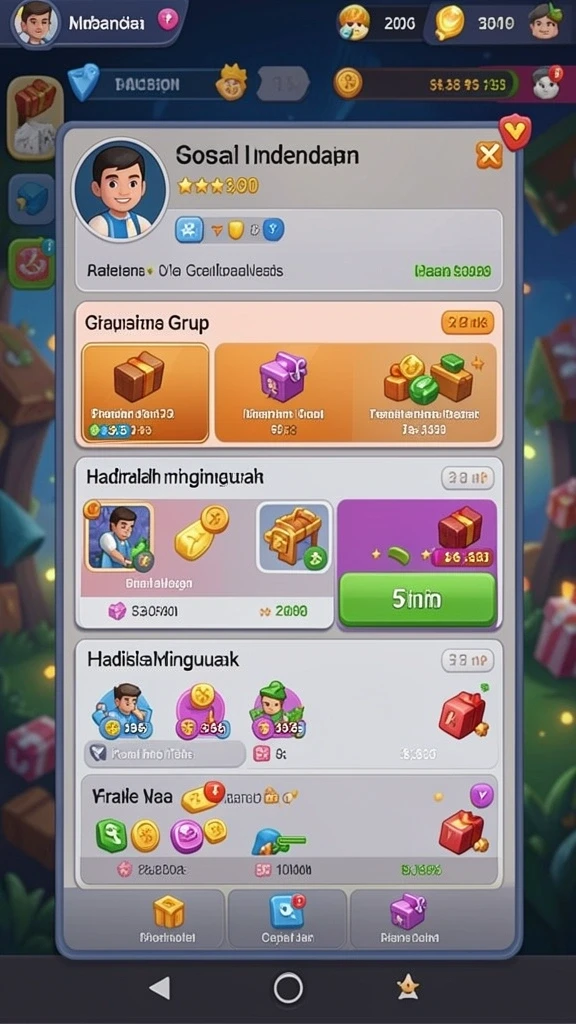 Screenshot menampilkan karakter utama dalam aksi petualangan.
