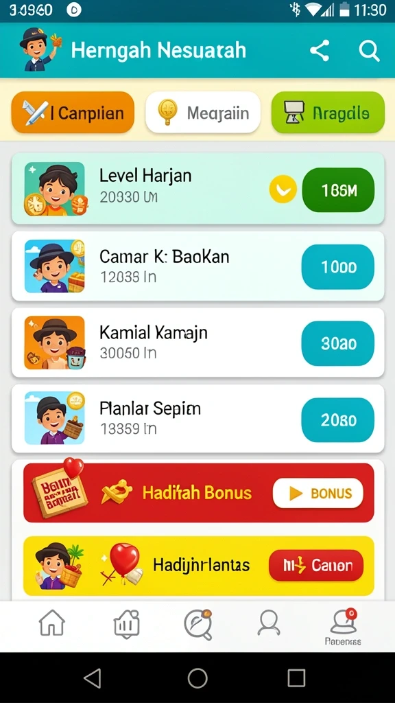 Screenshot menampilkan salah satu mode permainan yang menantang.