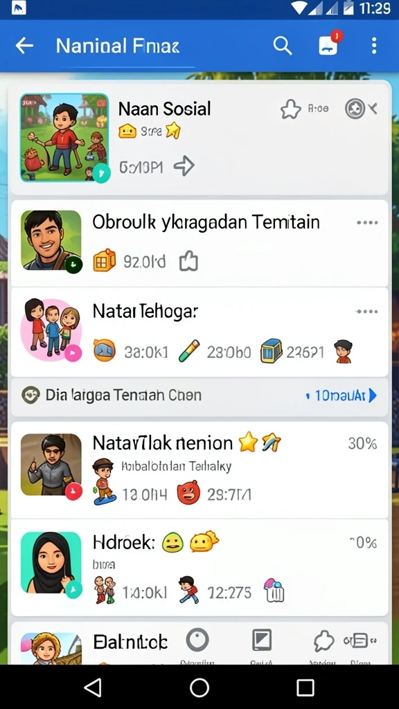 Pemandangan indah dari kerajaan yang dijelajahi.