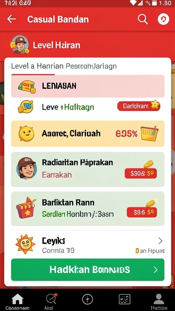 Tampilan awal permainan AA62 yang menawan.