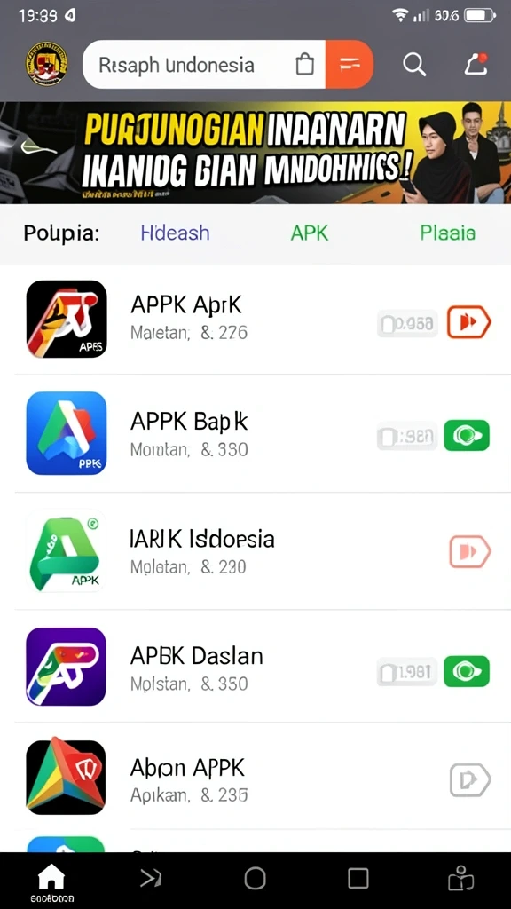 Suasana permainan yang mendebarkan dan mengasyikkan.