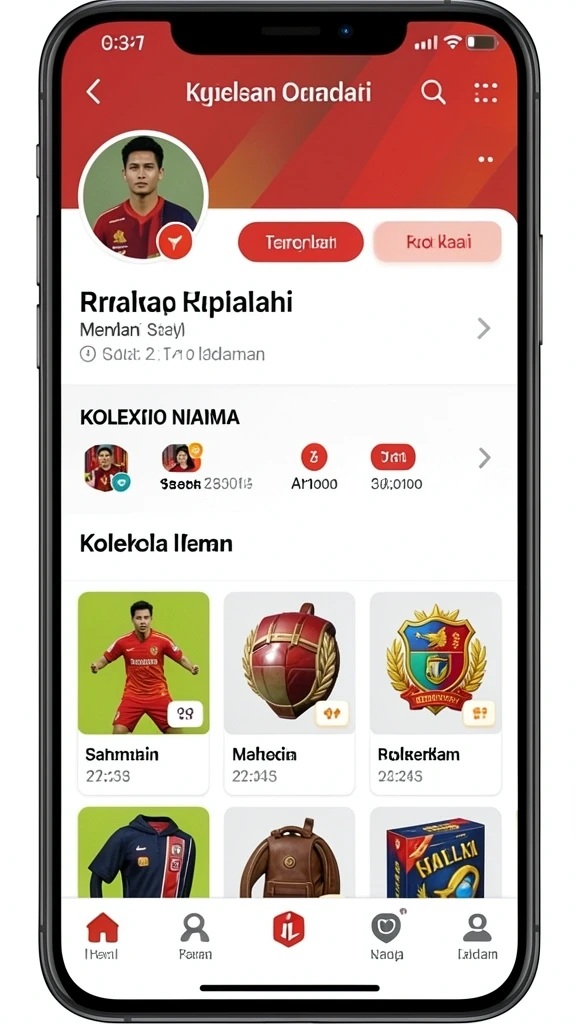 Tampilan antarmuka utama yang memukau.