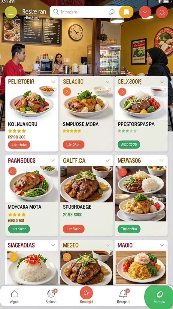 Tampilan leaderboard yang kompetitif.