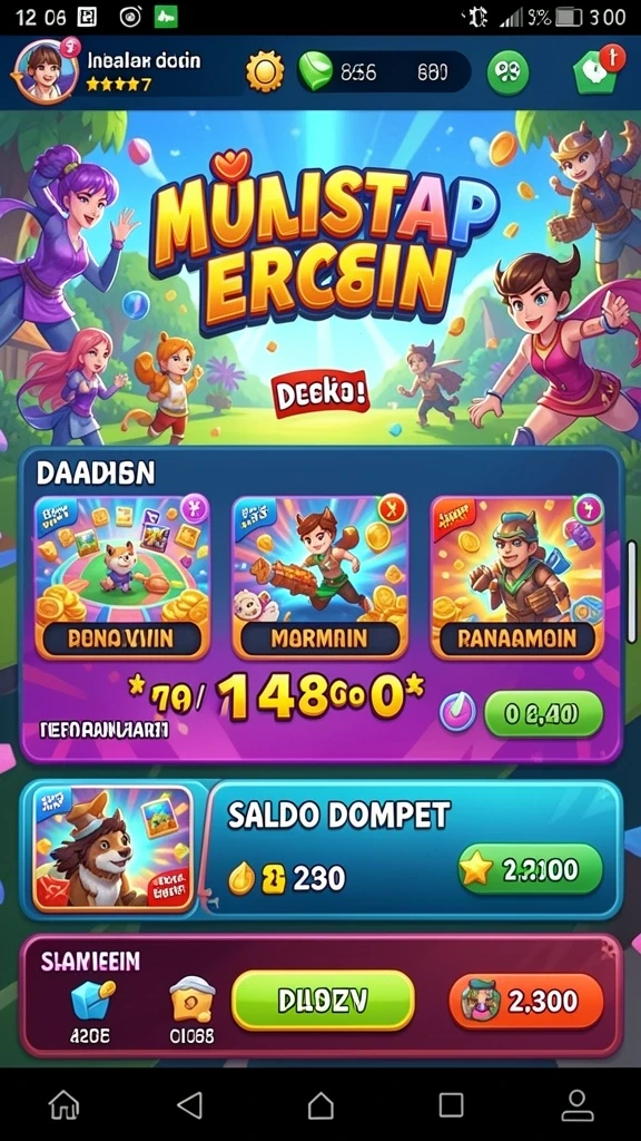 Tangkapan layar menampilkan layar kustomisasi karakter yang menarik.