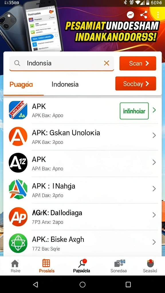 Beragam pilihan permainan yang menggugah selera.