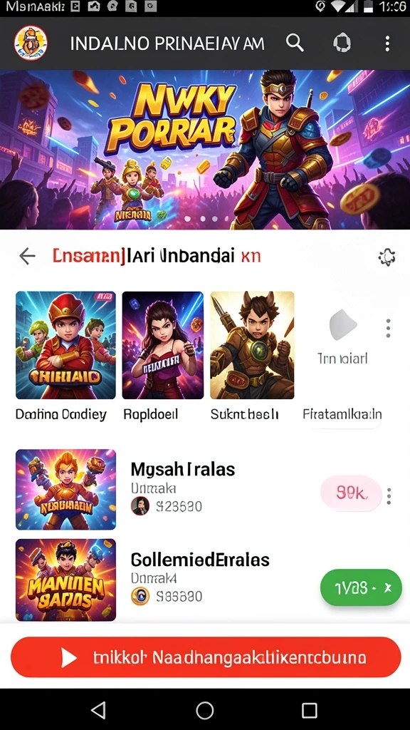 Grafis karakter yang keren dan detail.