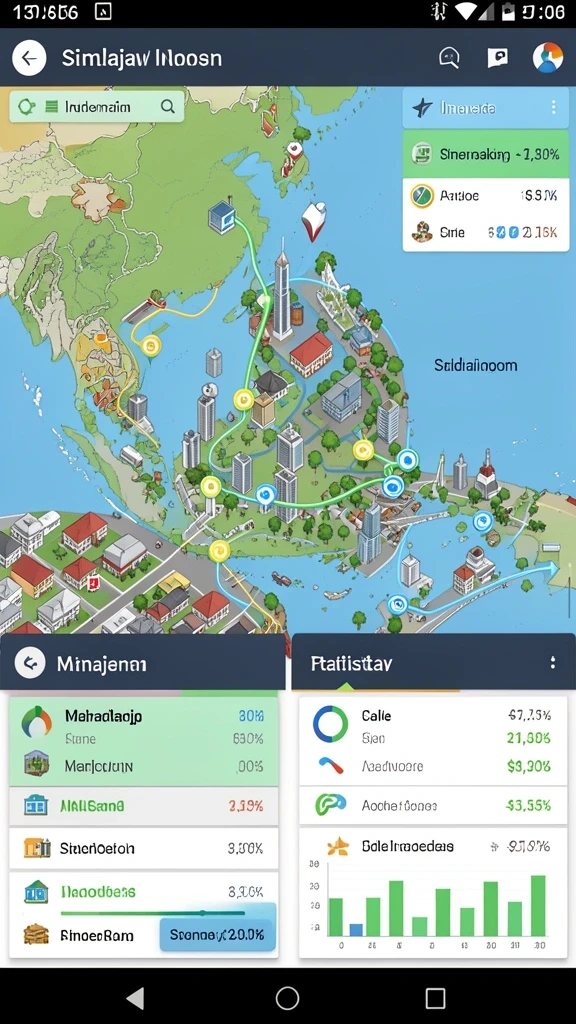 Papan skor yang memperlihatkan peringkat pemain secara real-time.