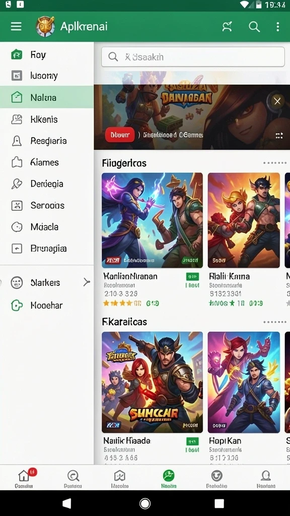 Contoh karakter baru dalam game.