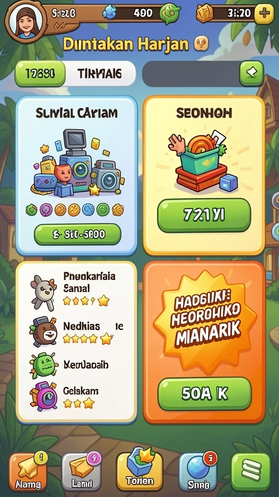 Grafis level yang menakjubkan dan penuh warna.