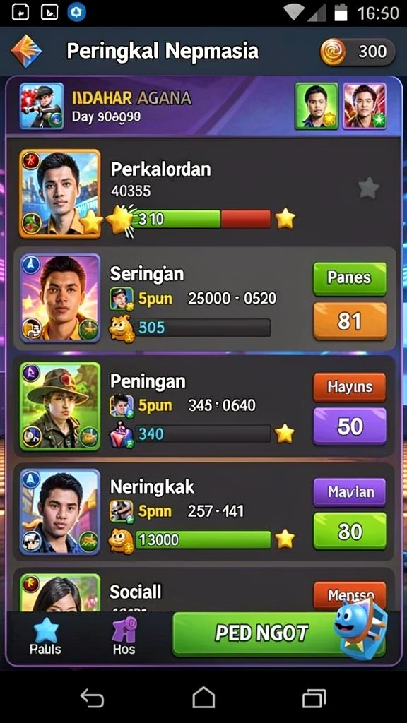 Beragam pilihan permainan yang memikat dan mengasyikkan.