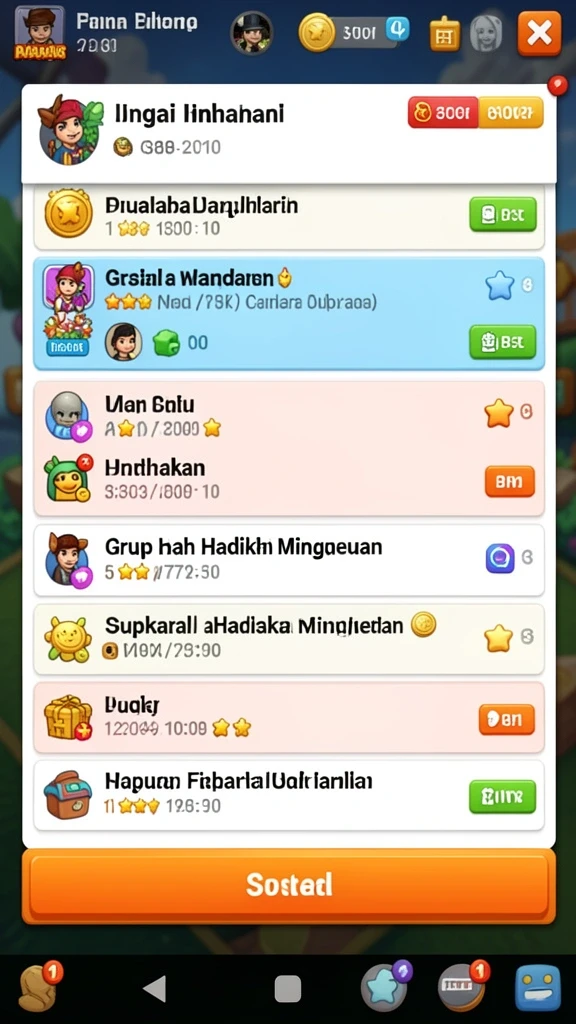 Penggambaran suasana petualangan yang menakjubkan.