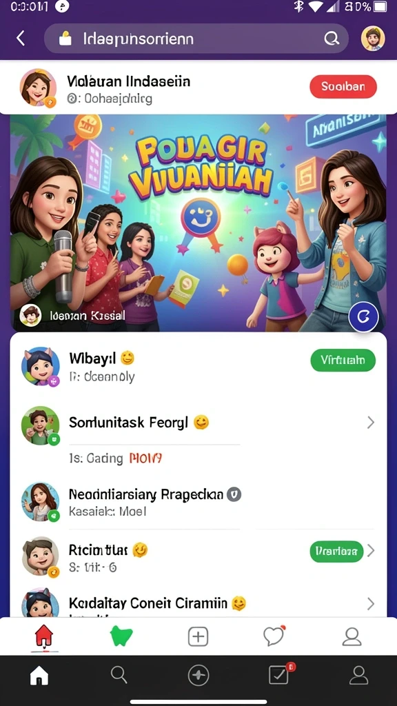 Screenshot dari salah satu level menantang dalam KKRP.
