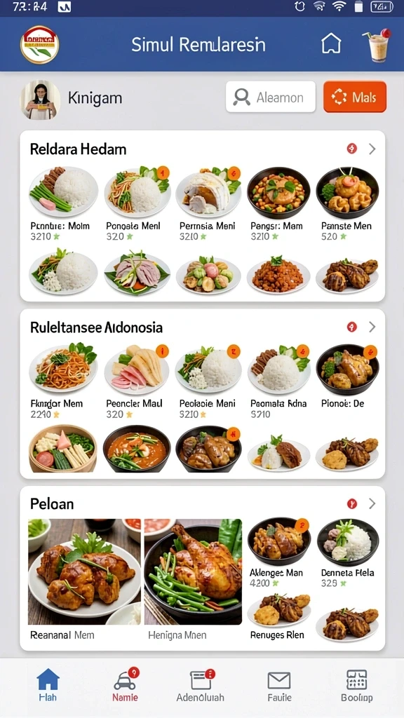 Tampilan antarmuka pengguna yang intuitif dan modern.