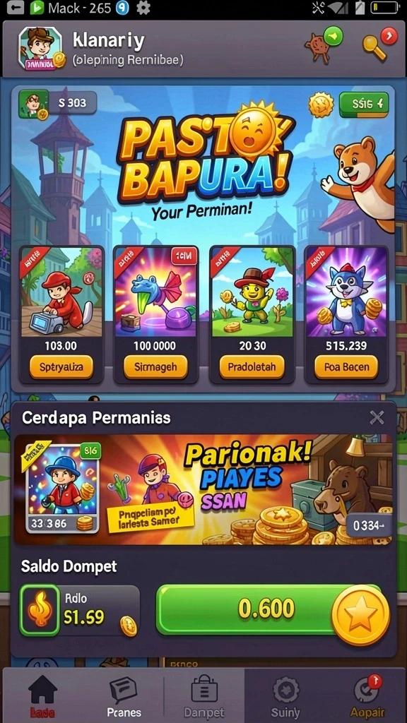 Tampilan antarmuka yang menarik dan mudah digunakan.