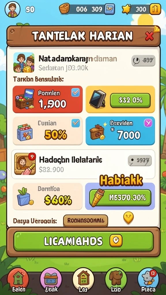 Tampilan antarmuka yang sederhana dan menarik.
