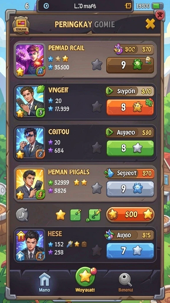 Karakter dengan desain unik dan kemampuan spesial.