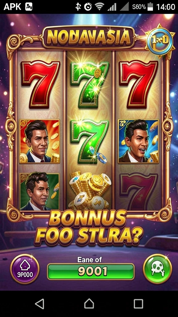 Screenshot menampilkan karakter utama dengan latar belakang yang ceria.