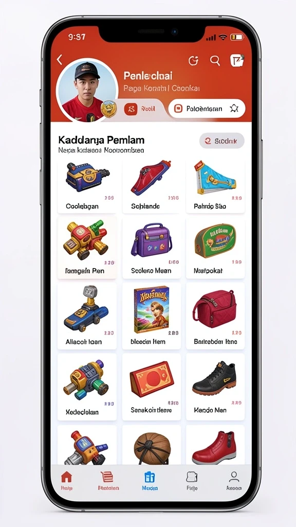 Karakter unik dengan kemampuan yang beragam.