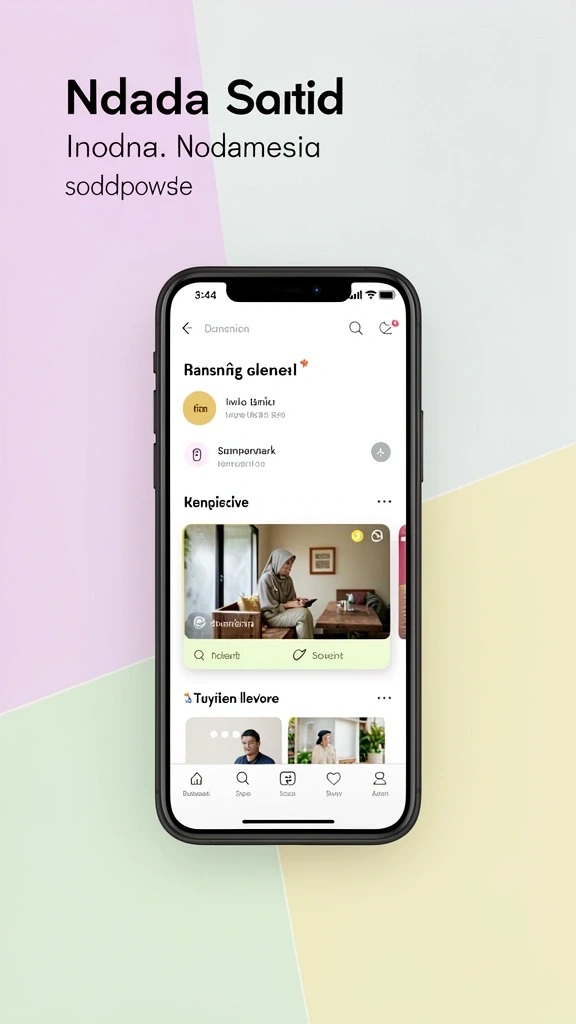 Tampilan awal yang menarik dan informatif.