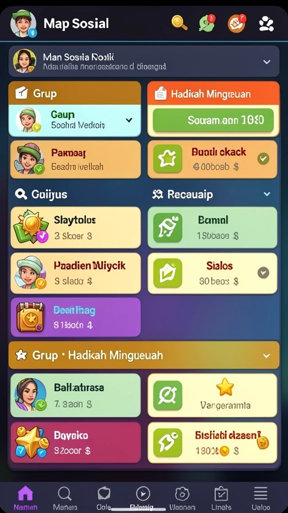 Tampilan karakter utama yang menarik dengan latar belakang yang indah.