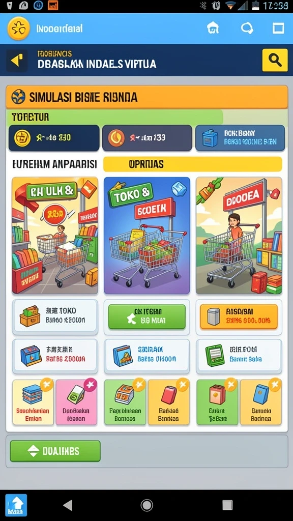 Grafis yang memukau dan warna yang cerah.