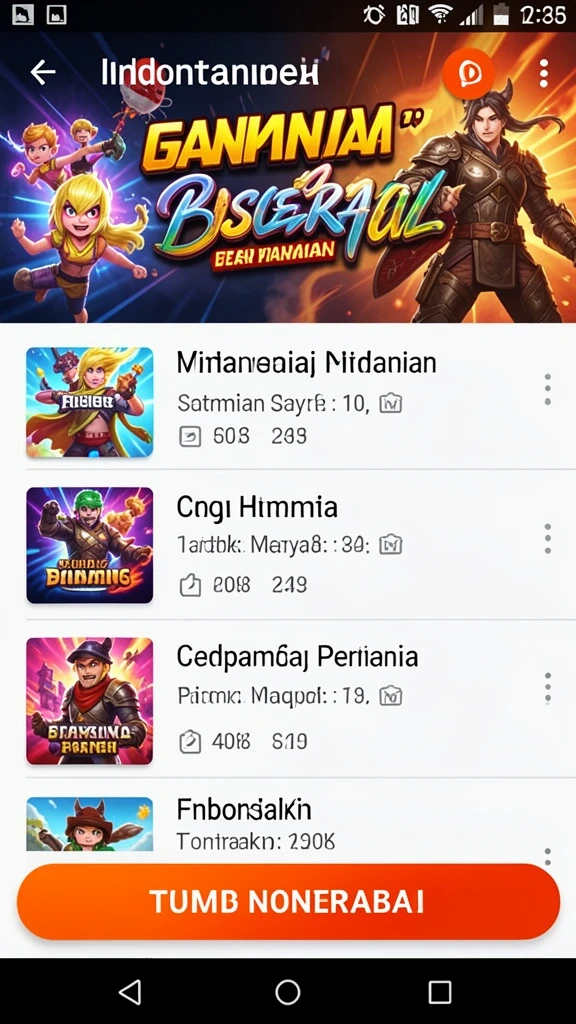 Berbagai pilihan permainan slot yang seru.