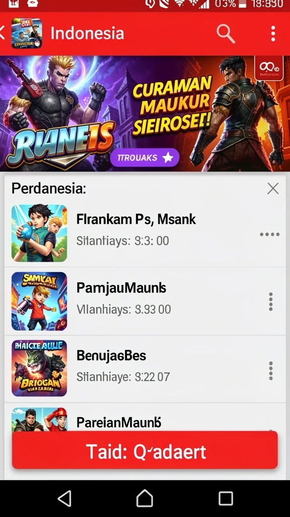 Tampilan antarmuka pengguna yang menarik.