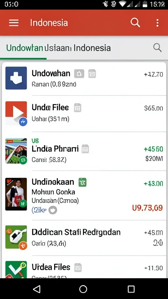 Tampilan menu yang intuitif dan mudah dinavigasi.