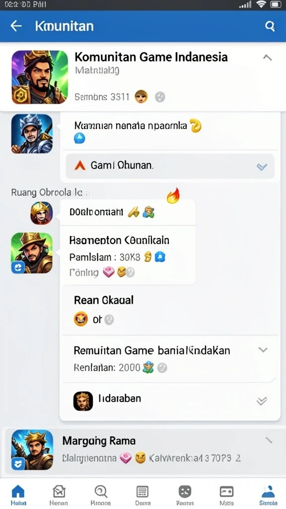Menampilkan suasana kompetitif saat bermain multiplayer.