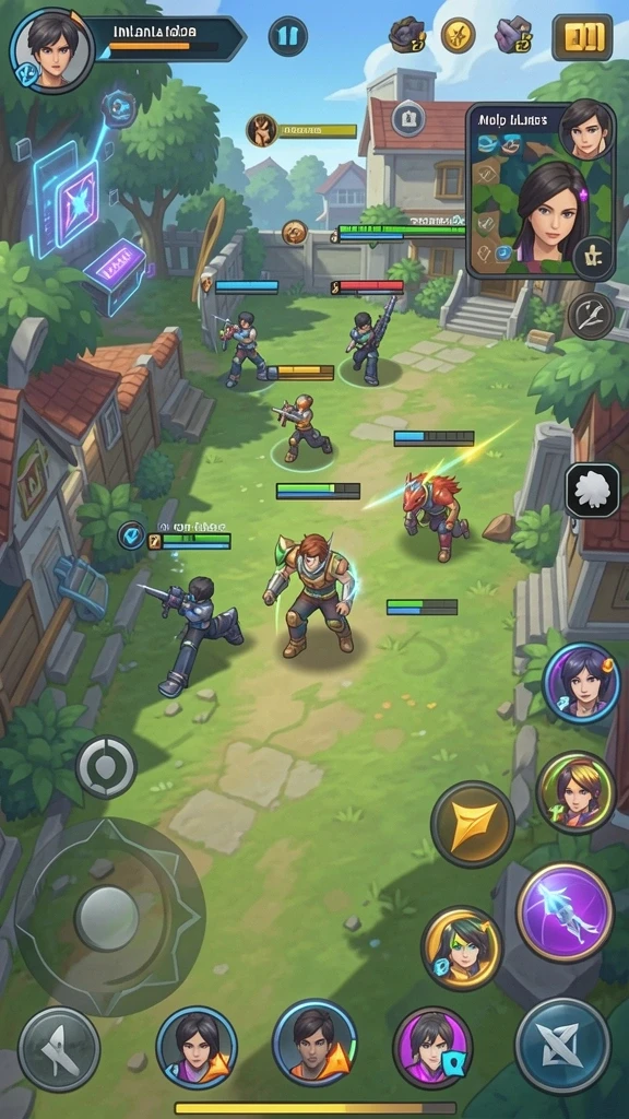 Tangkapan layar fitur multiplayer dengan teman-teman.