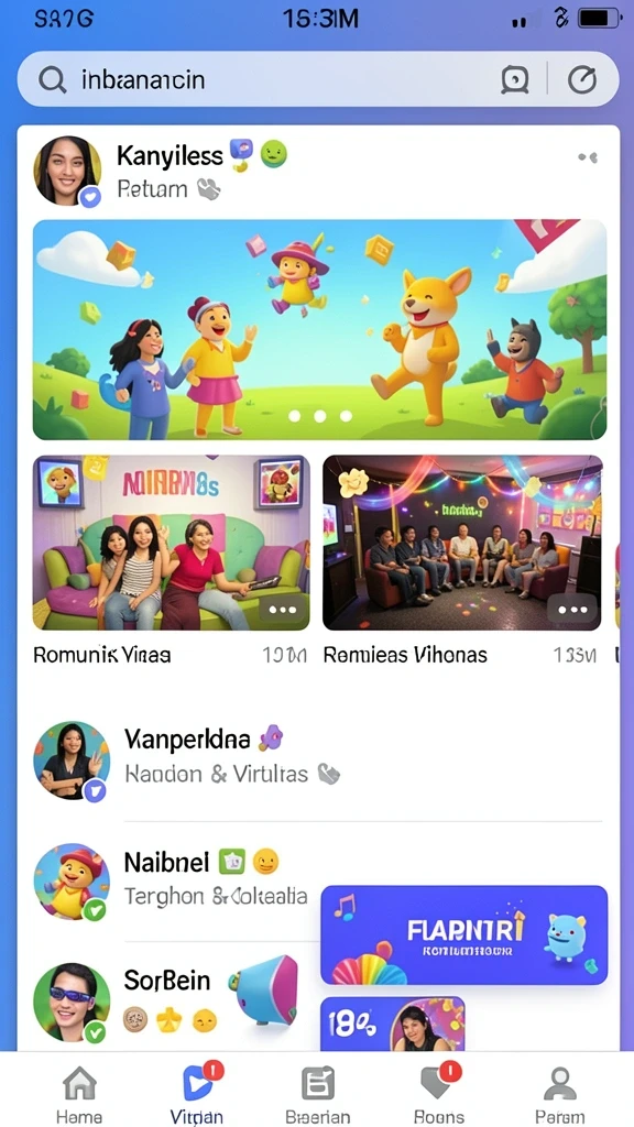 Beragam pilihan permainan yang tersedia untuk semua usia.